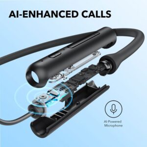 Anker Soundcore Life U2i, 22 Hour Playtime,Graphene Drivers, IPX5, Black,Wireless Bluetooth Neckband, A3213H12 - Image 8