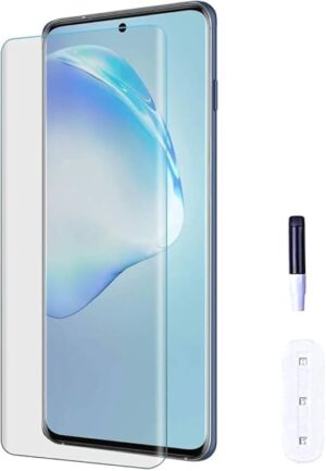 Redmi Note 13 Pro Plus 5G UV Tempered Glass Screen Protector Curved with Liquid Glue and UV Light -Transparent Clear