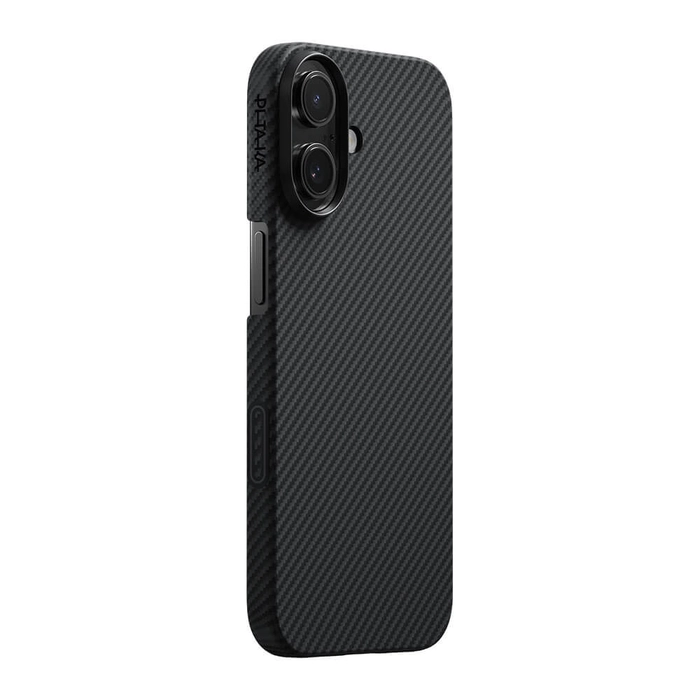 749355418114__1 Pitaka Ultra Slim Case For iPhone 17 - Black/Grey - Image 1