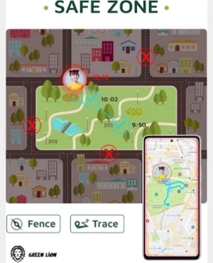 Green Lion Kids Series 5 Smart Watch With 1.44 Inch Display | 400mAh | GN2GKDS5SWPL - Purple - Image 3