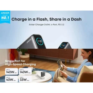 Anker 140W 4-Port GaN Charger - Image 4