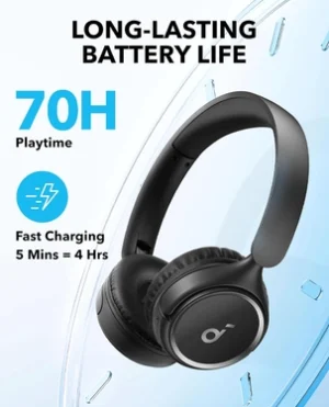 Anker SoundCore H30i Wireless Headphones - Black - Image 2