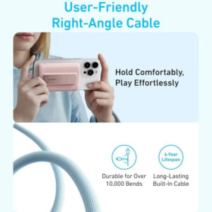 Anker Zolo 10000mAh Magnetic Power Bank | 30W Wired and 7.5W Wireless Charging | Built-in USB-C Cable | MagSafe-Compatible | Digital Display | Integrated Kickstand | A1685H21 - Image 2