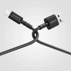 Anker PowerLine Select+ USB-A To Lightning Nylon Cable 1.8m - Black (A8013H) - Image 3