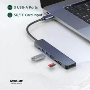 Green Lion 7-in-1 USB-C Hub - Image 2