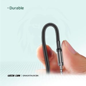 Green Lion AUX to AUX Braided Cable 1M - Image 4