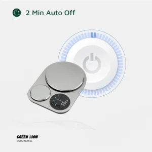 Green Lion Dual Kitchen Scale - Silver - Image 4