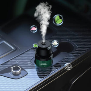 Green Lion Car Fragrance Perfume Air Diffuser Humidifier Aromatherapy 2 in 1 Bottle 3 Spray Modes 5 hour Working 160ml Capacity Air Freshener Multi-Mode Adjustable Essential Oil - Image 2