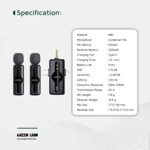 Green Lion GM-80X Microphone 3 in 1 - Image 3