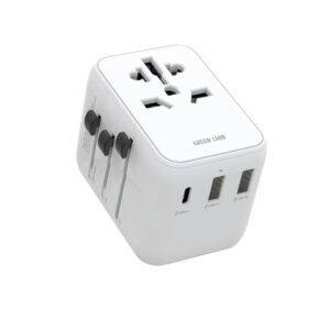 Green Lion 20W Universal Travel Adapter dual USB-A port and one USB-C port