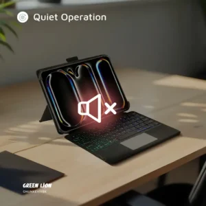 Green Lion Universal Smart Keyboard Case (Arabic & English) - Black - Image 7