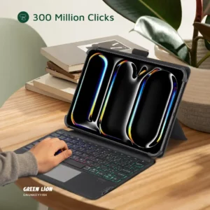 Green Lion Universal Smart Keyboard Case (Arabic & English) - Black - Image 6