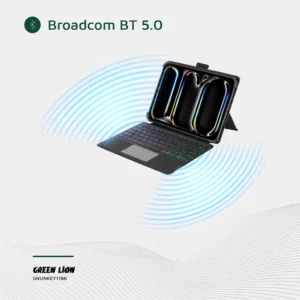 Green Lion Universal Smart Keyboard Case (Arabic & English) - Black - Image 3