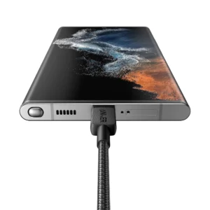 Anker 322 USB-C to USB-C 6ft 60W Braided Cable A81F6H11 - Black - Image 3