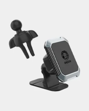Green 2 in 1 Magnetic Car Phone Holder